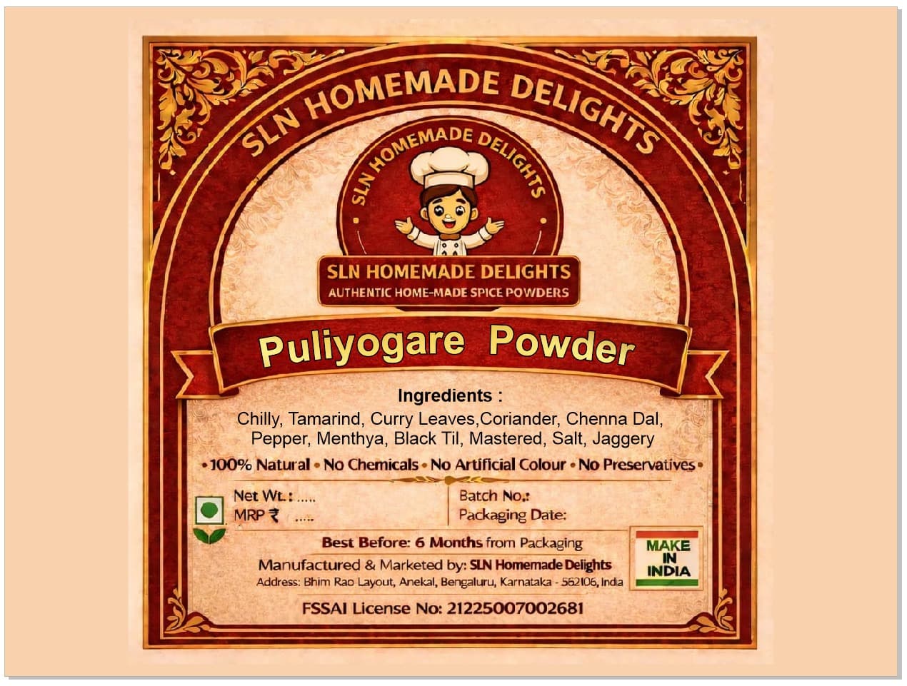 Puliyogare Powder